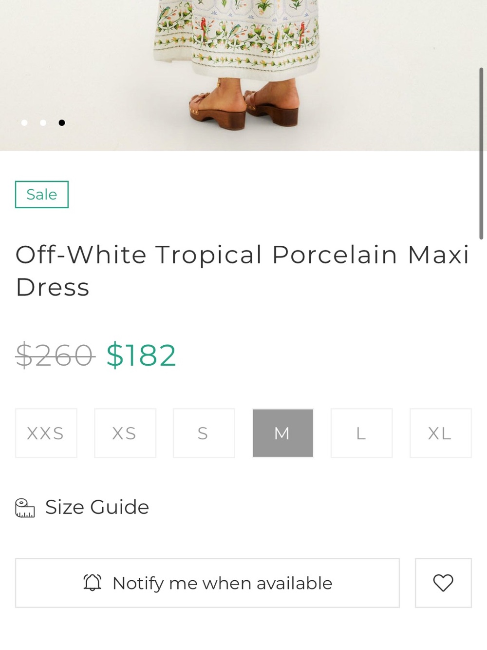Farm Rio Off-White Tropical Porcelain Maxi Dress - Picture 4 of 7